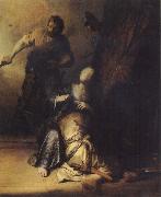 REMBRANDT Harmenszoon van Rijn Samson Betrayed by Delilah oil painting on canvas